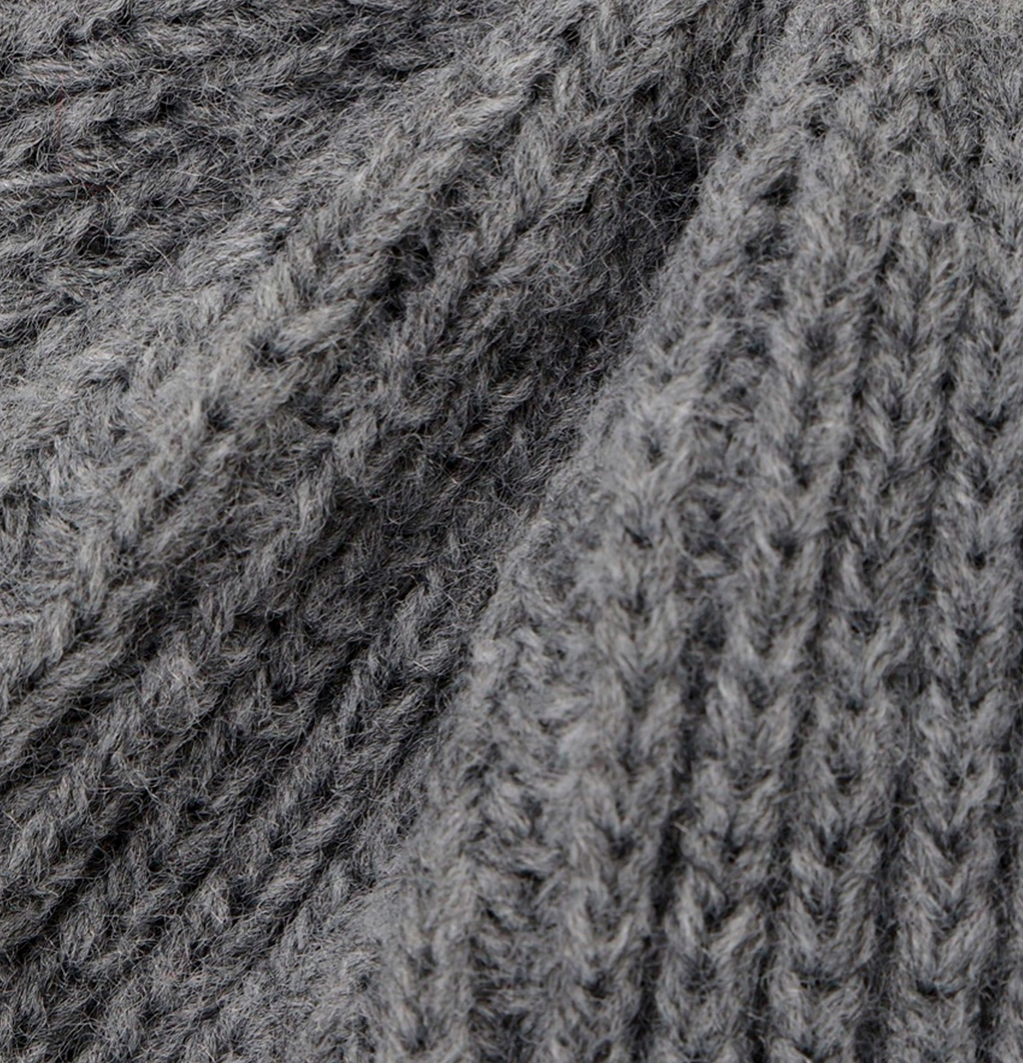 Nanga Bonnet Ear Flap Knit Gris