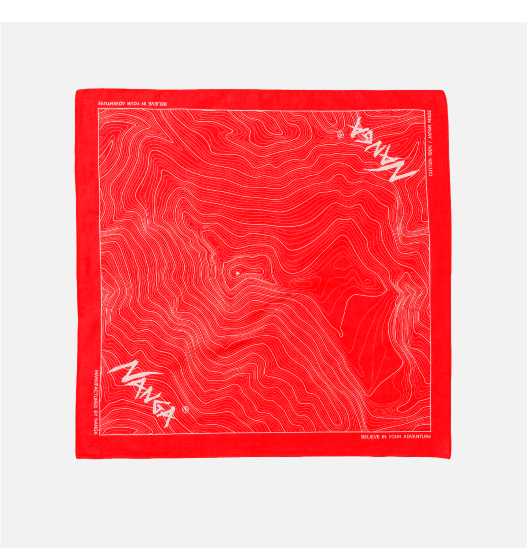 Nanga Bandana Carte de Parbat Rouge