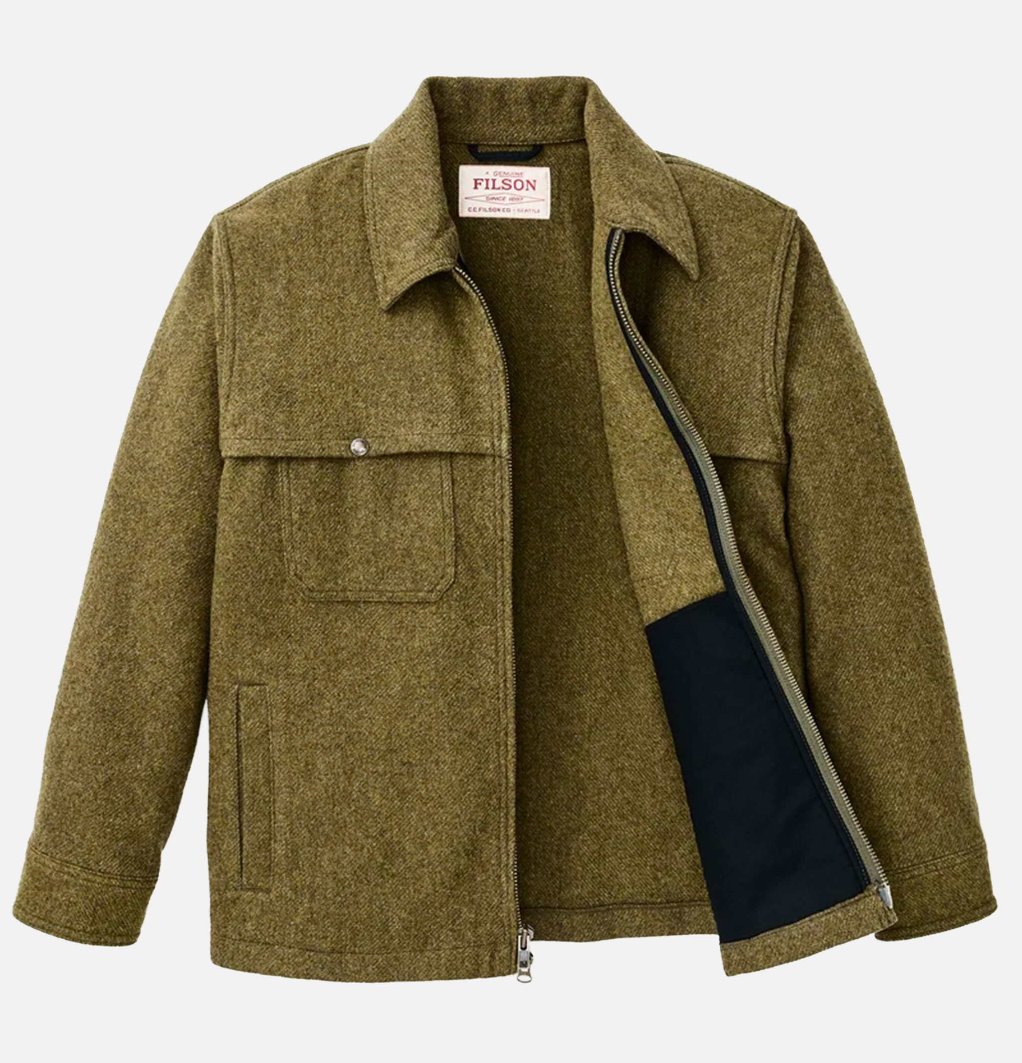 Veste Filson Forester Wool Field Vert