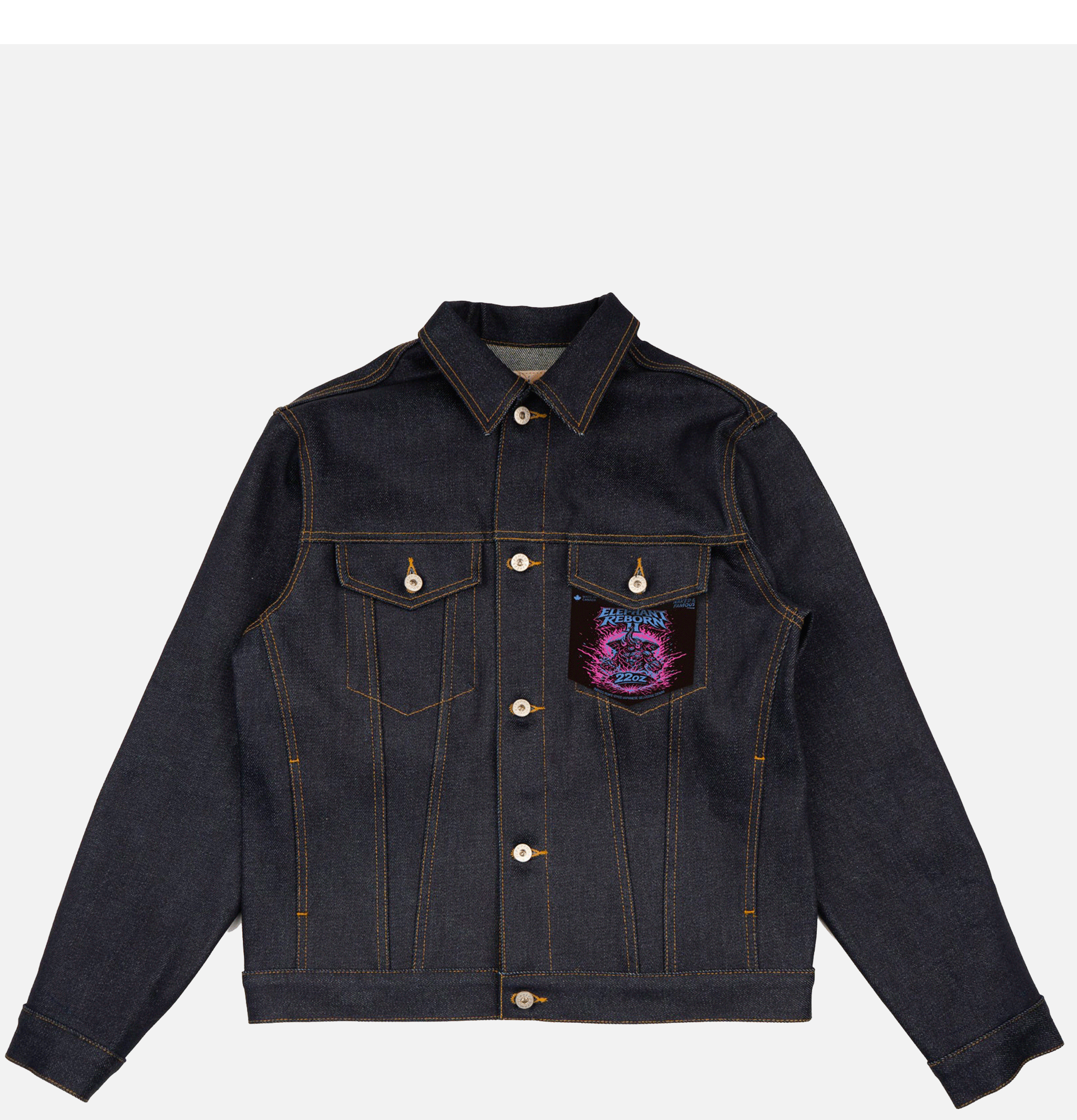 Veste Naked & Famous Denim Elephant 2 Reborn