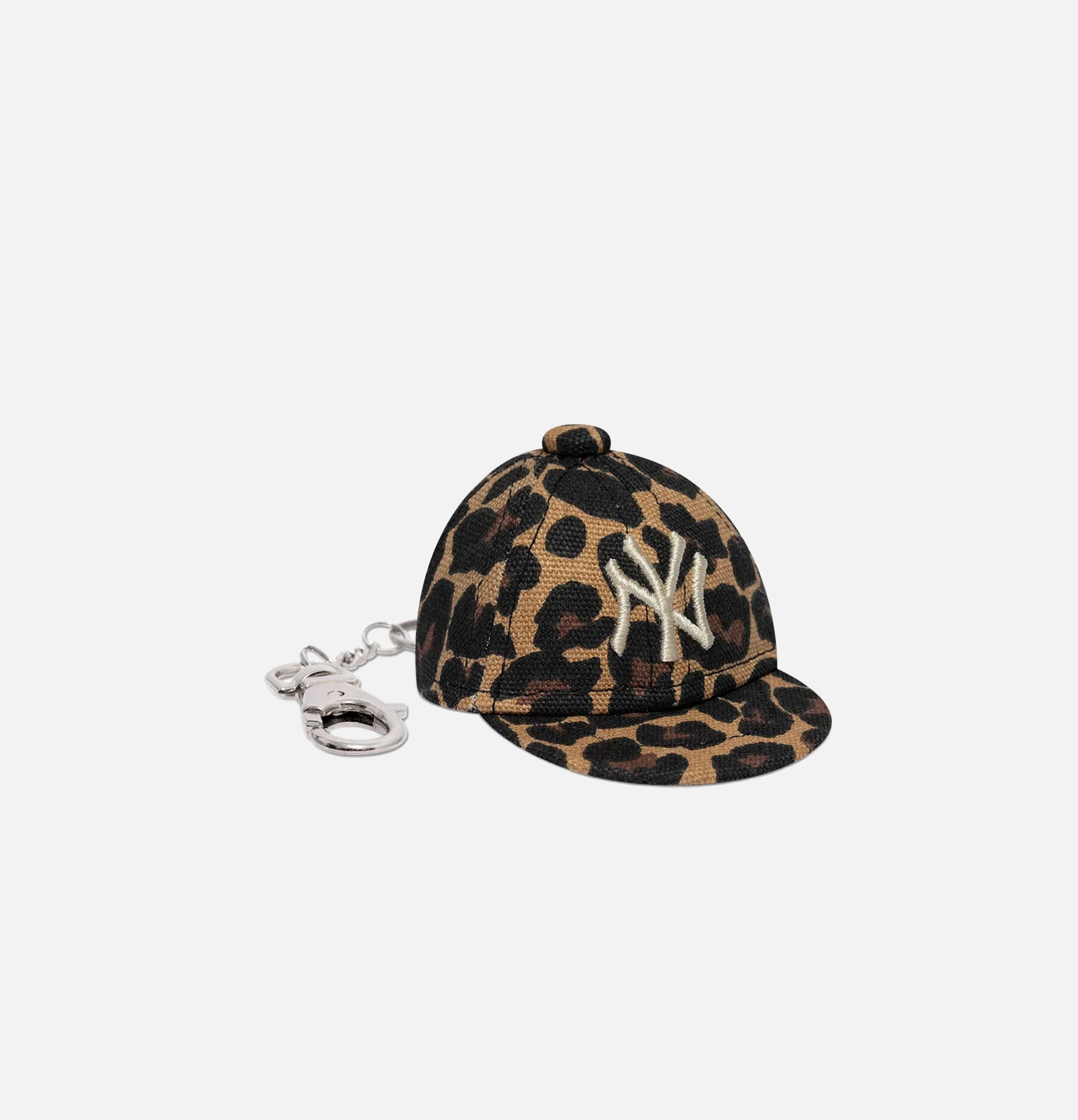 New era Leopard-Print New York Yankees MLB Mini Cap Keychain