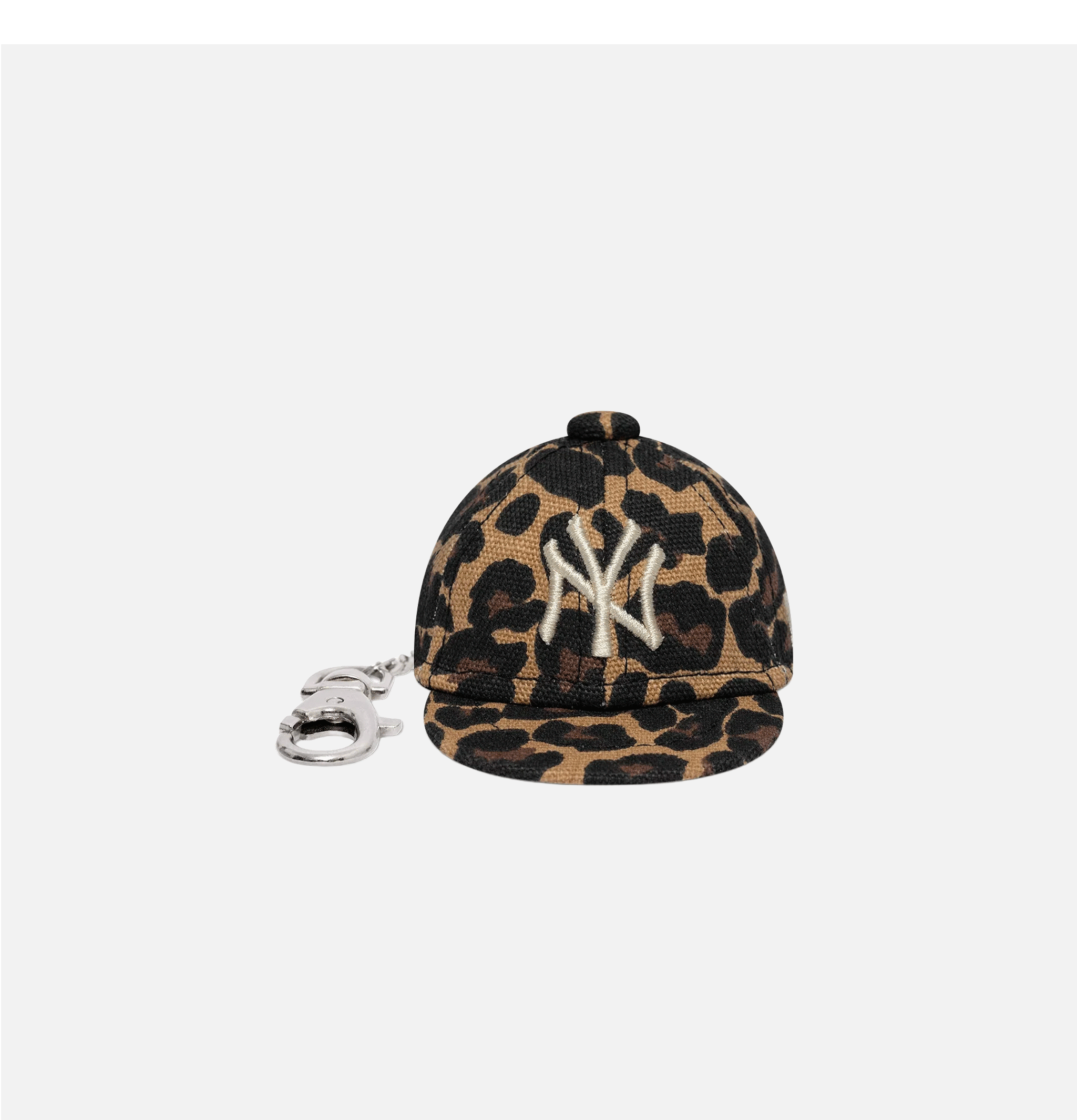 New era Leopard-Print New York Yankees MLB Mini Cap Keychain
