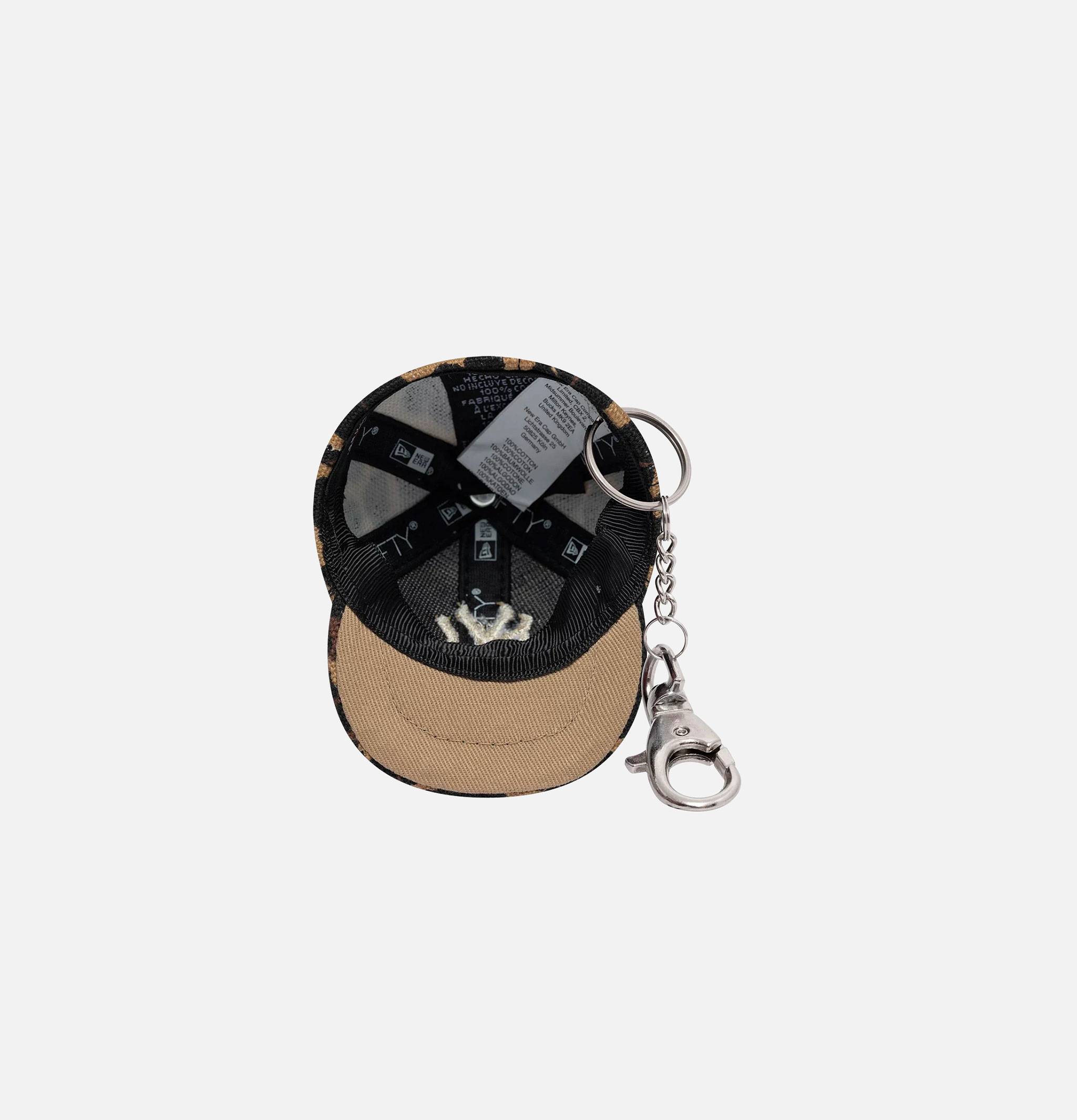 New era Leopard-Print New York Yankees MLB Mini Cap Keychain