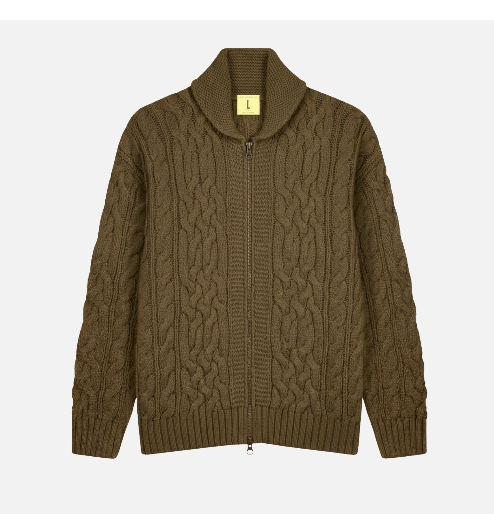 Nitto Knitwear Ohannes Cardigan Forest Green