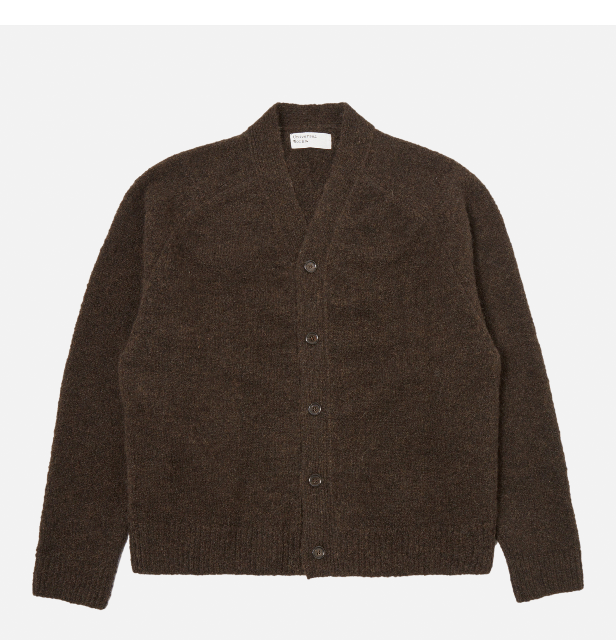 Cardigan Marron en tricot d'Alpaga